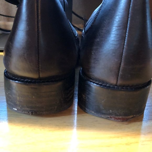 VIA SPIGA BROWN LEATHER TEXTILE TALL BOOTS 8 * - Picture 11 of 11